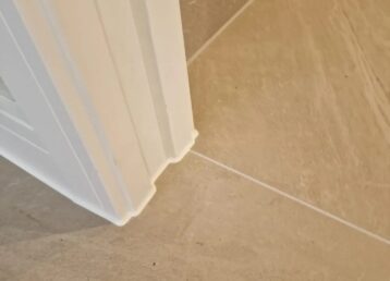 finished flooring with silicone sealant -roseal